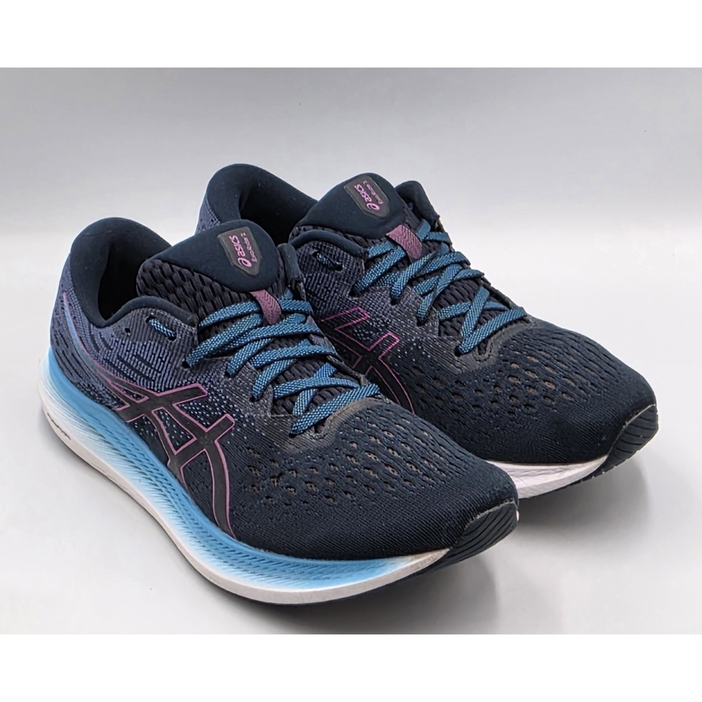 ASICS EvoRide 2 Womens‎ 9.5 Running Blue Shoes 1012A891 FlyteFoam Lightweight
